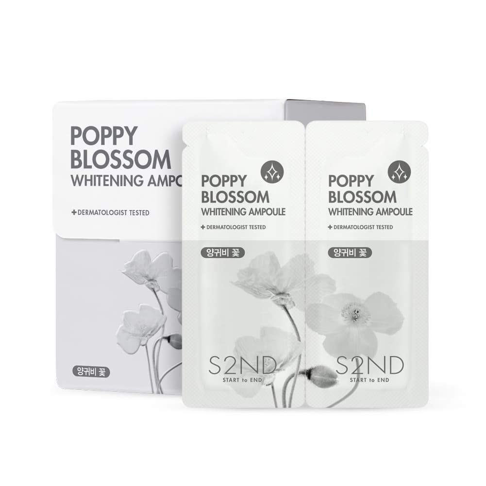 _S2ND_ Poppy Blossom Whitening Ampoule_ 1mlx30ea_box
